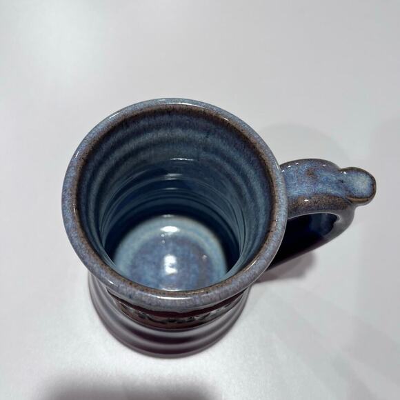 Alewine Pottery 2013 Gramps Stoneware Blue Red Gray Glazed Mug‎ Cup - Picture 6 of 6